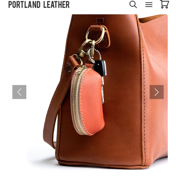 Portland Leather Tiny Taco Keychain in Lilac - Picture 8 of 10